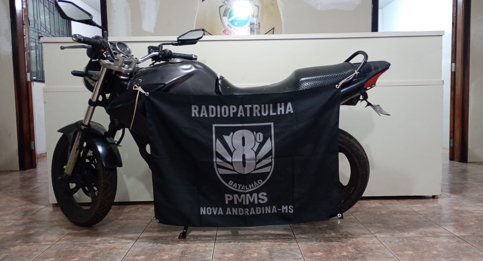 Polícia Militar localiza motocicleta com sinais de adulteração em Nova Andradina