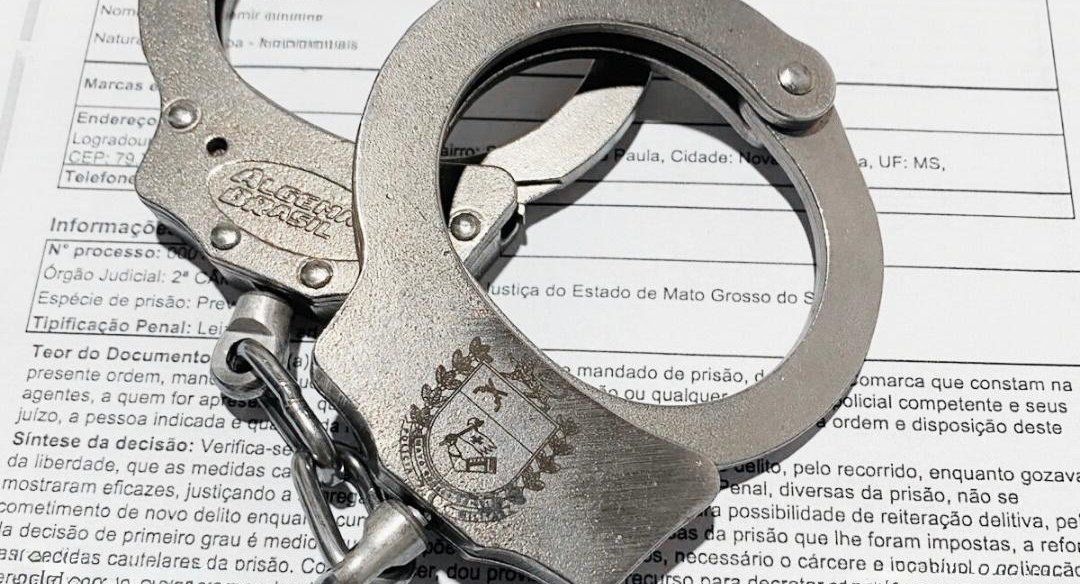 Polícia Militar captura foragido com mais de 18 anos de pena a cumprir em Nova Andradina