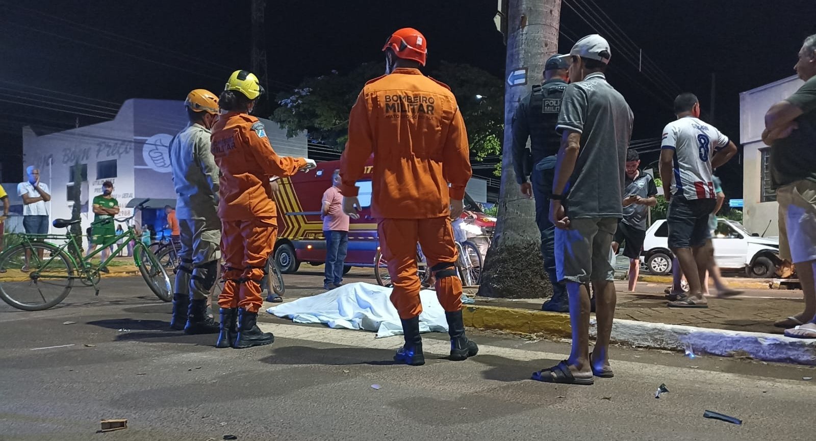Condutor de Fiat Uno atropela e mata ciclista na região central de Batayporã