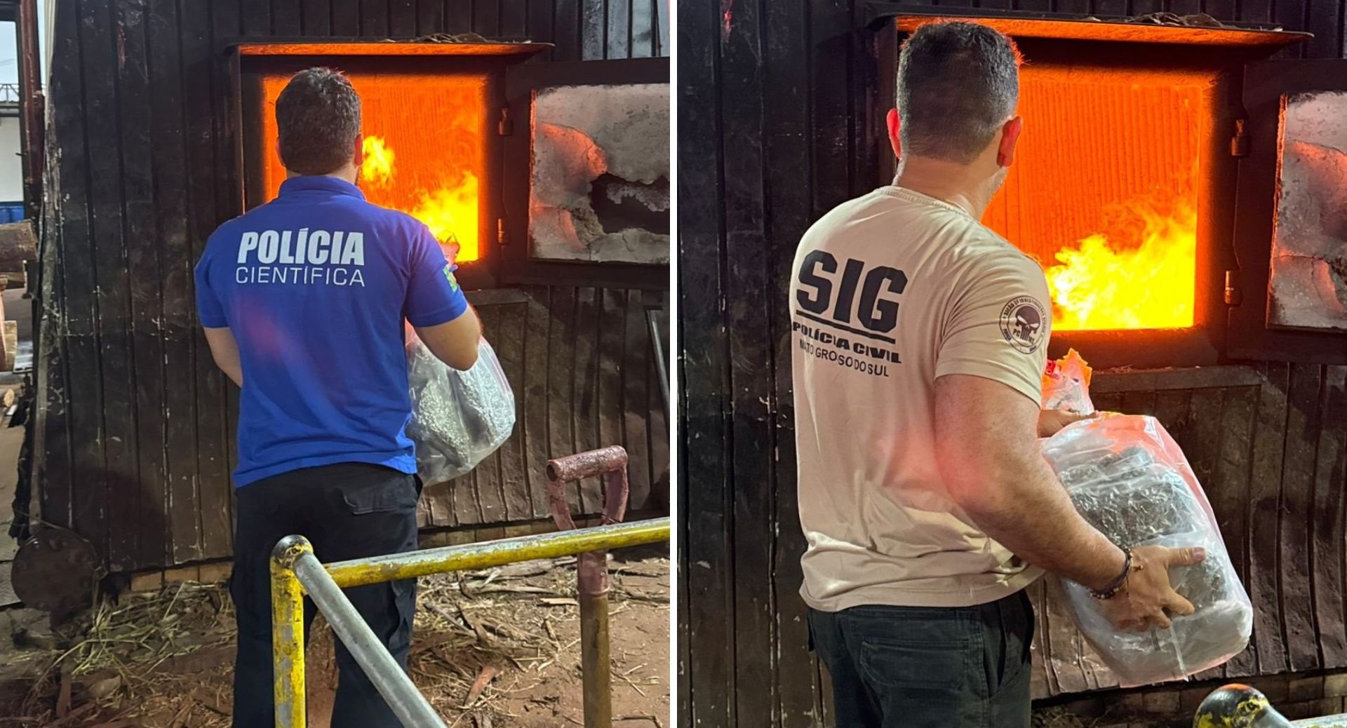Delegacia de Polícia Civil de Batayporã incinera mais de 270 quilos de drogas