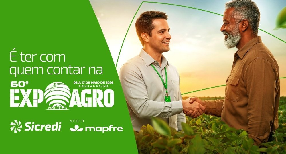Sicredi Centro-Sul MS/BA marca presença com estrutura completa durante a Expoagro 2026