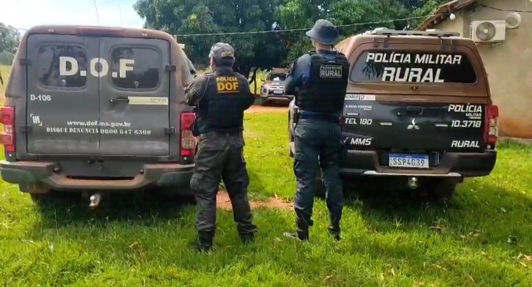 Polícia Militar Rural e DOF recuperam 34 cabeças de gado furtadas de fazenda do cantor Almir Sater