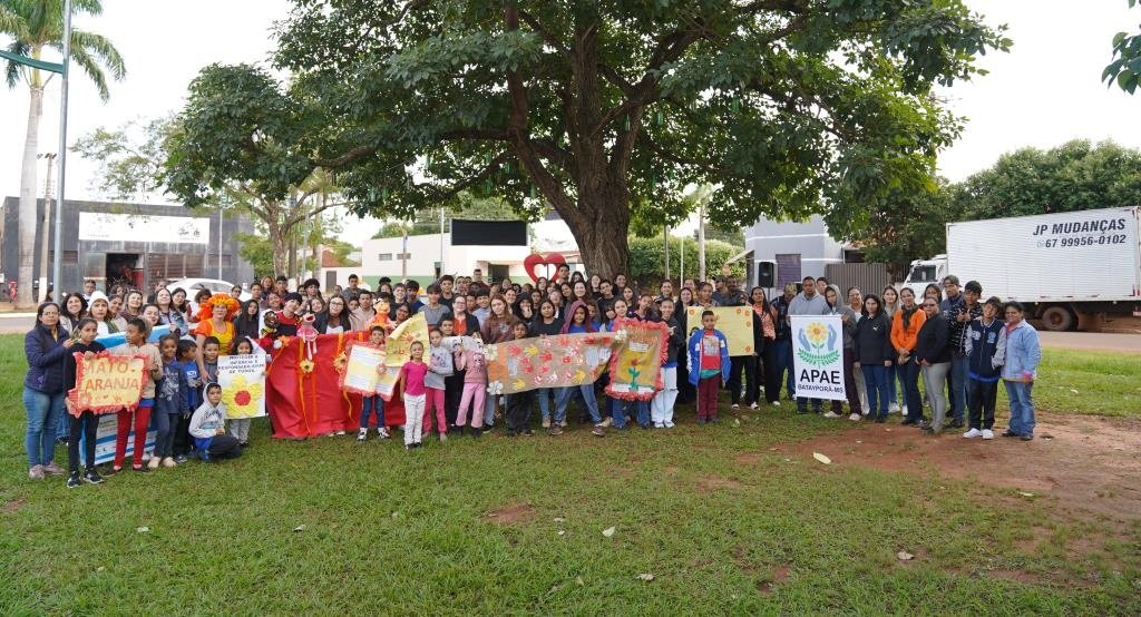 Batayporã - Comunidade participa de mobilização da campanha 18 de Maio na Lagoa do Sapo