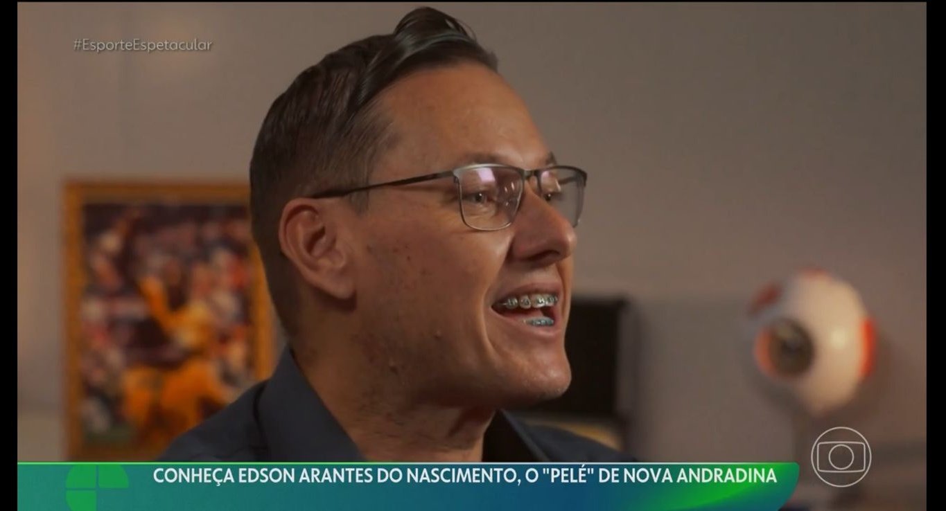 Morador de Nova Andradina vai à Globo por compartilhar nome com Pelé e comemora repercussão