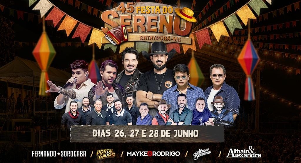 Bailão, sertanejo e sertanejo universitário: 45ª Festa do Sereno reúne elite dos gêneros