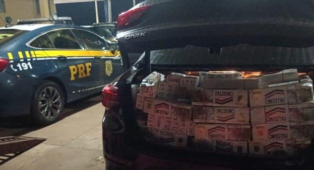 PRF apreende cigarros em Bataguassu
