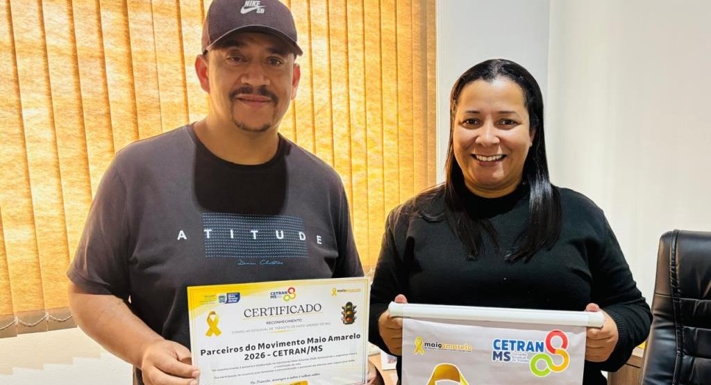 Batayporã recebe reconhecimento estadual por engajamento no Maio Amarelo 2026