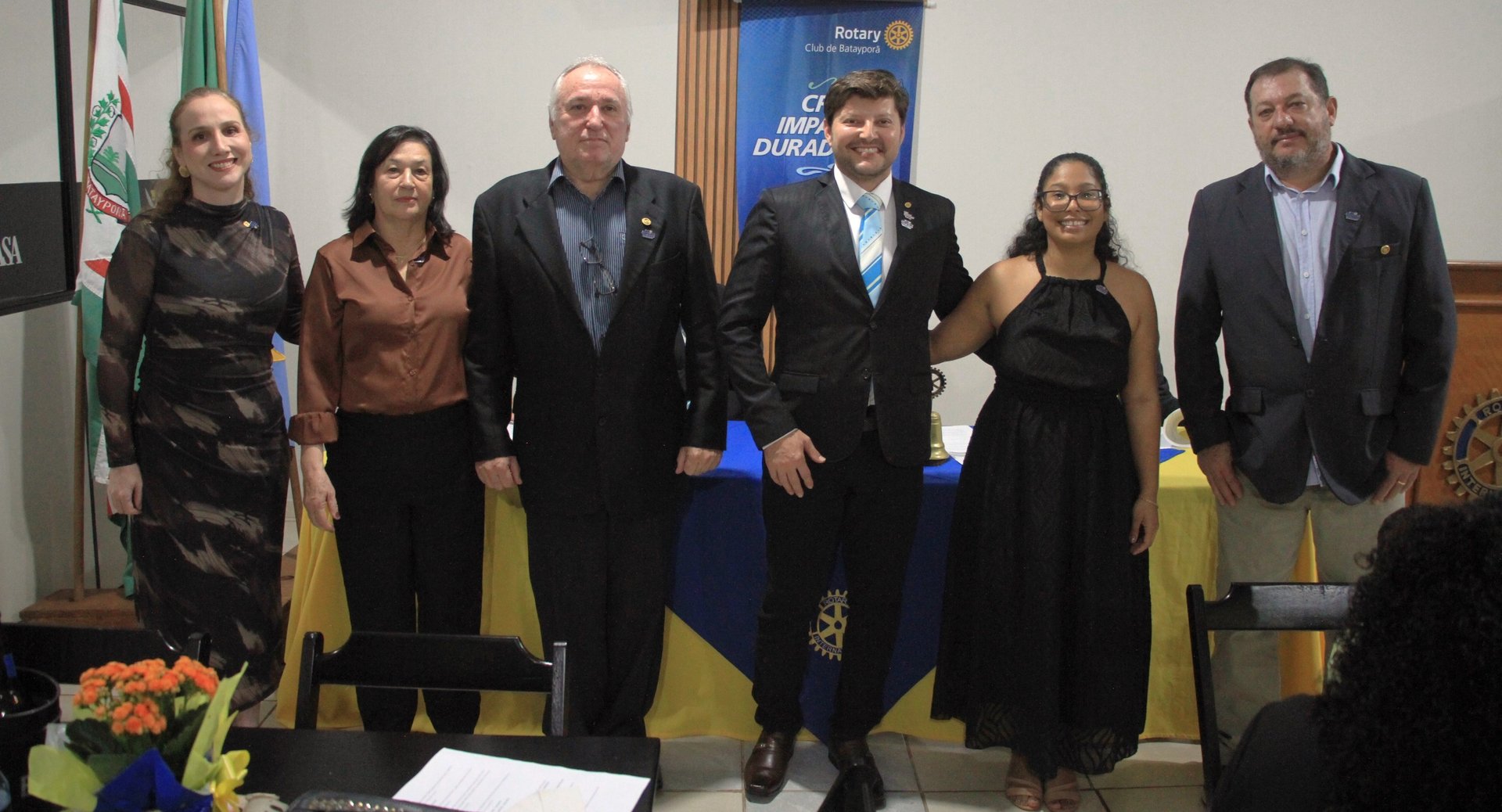 Reunião festiva marca posse da diretoria e comemoração dos 25 anos do Rotary Club de Batayporã