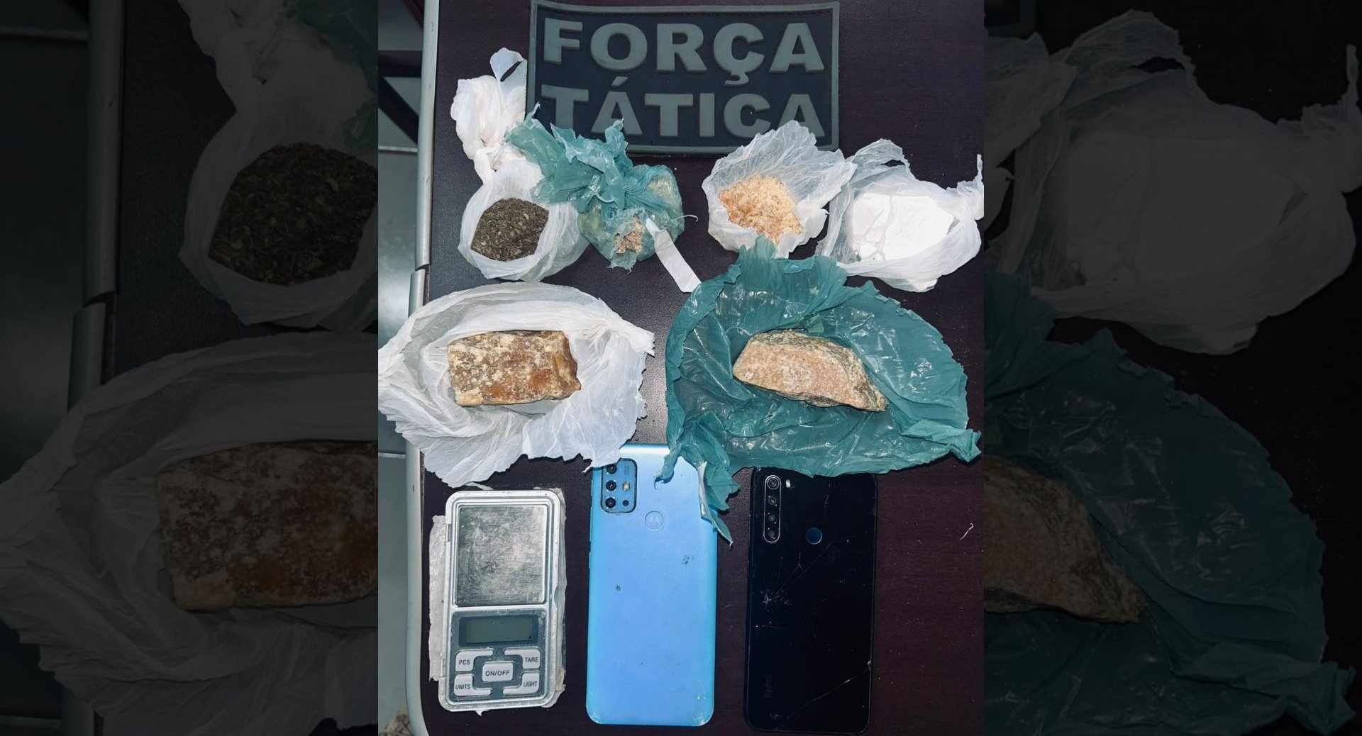 Força Tática e Radiopatrulha da Polícia Militar prendem homem de 48 anos por tráfico de drogas em Ivinhema
