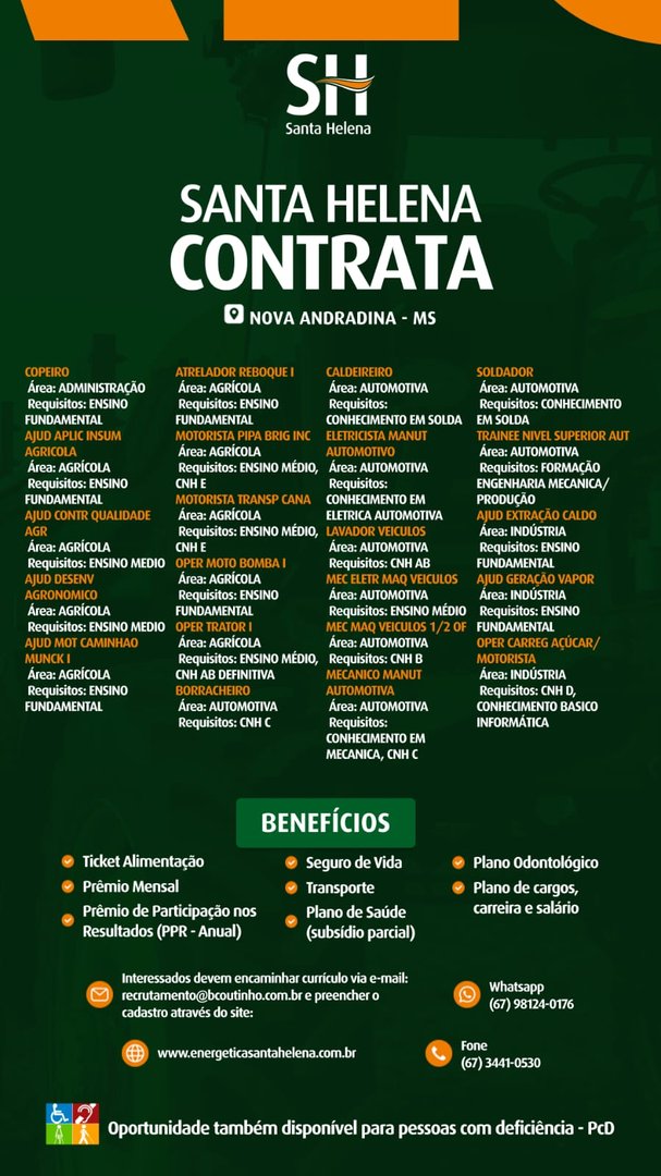 Vagas atualizadas em 21/08/2026