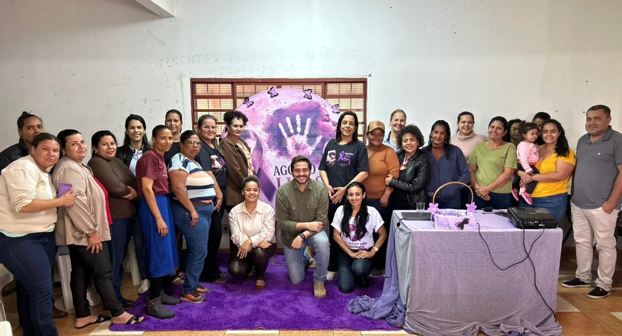 Taquarussu: moradoras do P.A. Bela Manhã participam de palestra sobre enfrentamento à violência contra a mulher