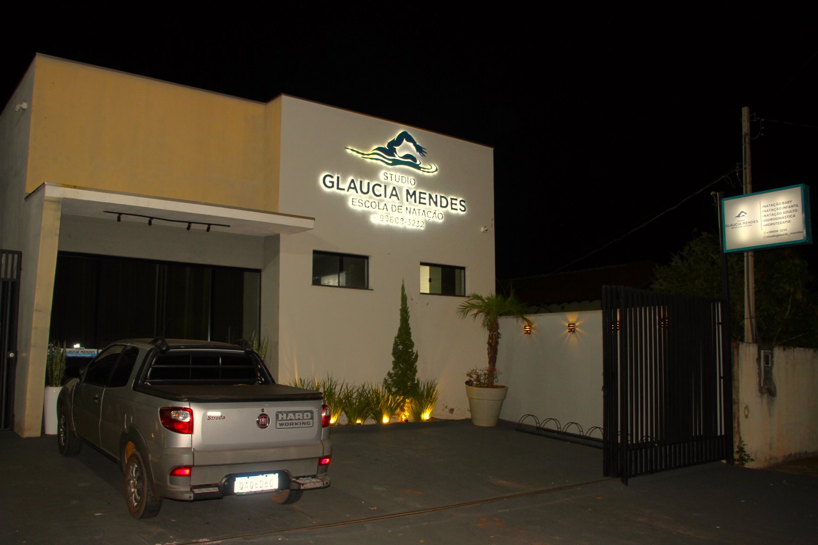 Studio Glaucia Mendes Escola de Natação fica na Avenida Rio Brilhante, 1629, Bairro Centro Educacional, em Nova Andradina - Imagem: Acácio Gomes