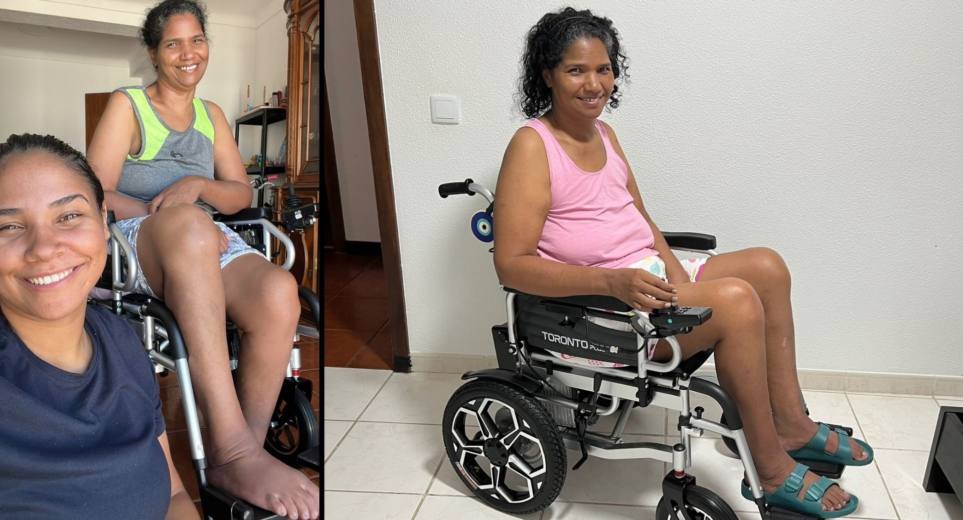 Ex-moradora de Batayporã, que reside em Portugal, ganha cadeira de rodas motorizada de famoso lutador de MMA