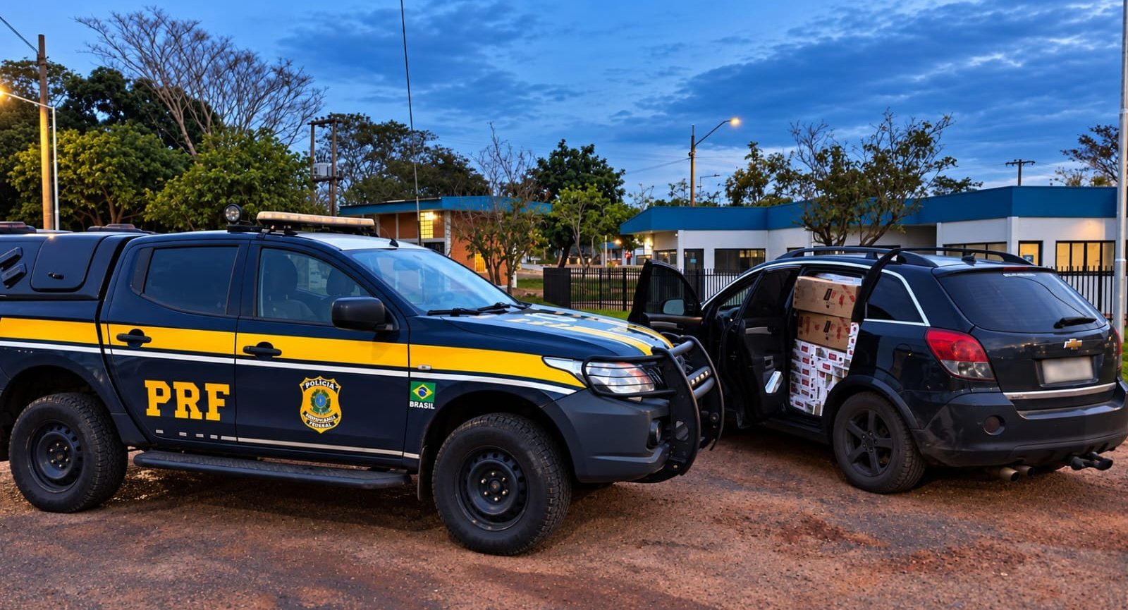 Condutor tenta fugir, mas acaba detido com carga de cigarros em Bataguassu