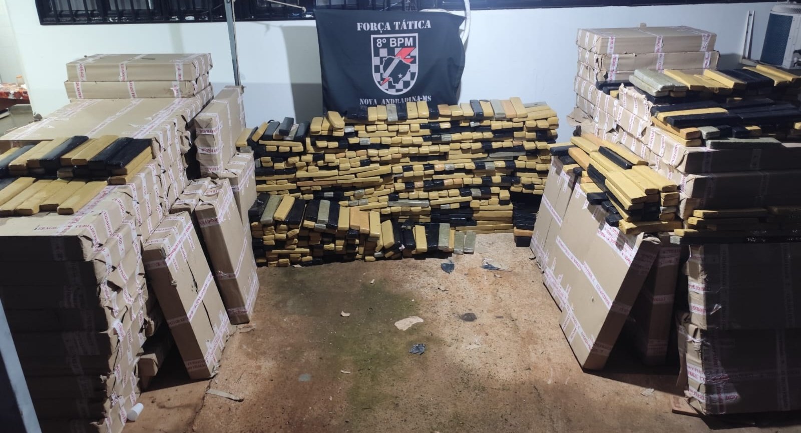 Apreensão de 3,2 toneladas de maconha na região de Anaurilândia resulta em prejuízo de R$ 6,55 milhões ao crime organizado